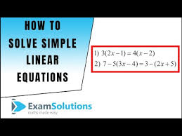 Linear Equations With Brackets