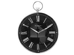 Chrome Pocket Watch Style Wall Clock