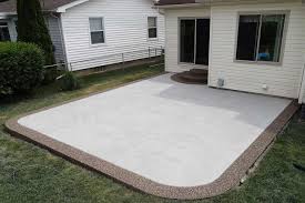 new 10x10 concrete slab with aggregate
