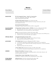 Resume Format For College Students With No Experience        Plgsa org 