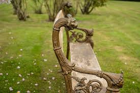 Ornate Antique Garden Bench Dga By
