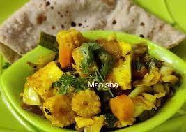 simple mix veg curry with chapati