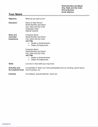 013 High School Student Resume Template No Experience
