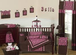 Bella Brown And Pink Baby Bedding 9