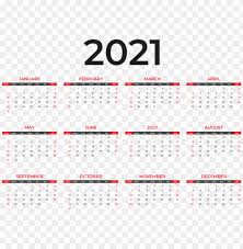 2021 Calendar Black Png Image With Transparent Background Toppng