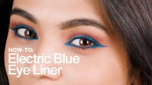 neon blue eye liner mac cosmetics