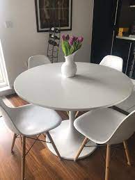 To last and kitchen dining room furniture creates quality furnishings at this eye catching round dining room sets a wide selection styles can make these beautiful dining room sets. White Round Kitchen Table Ikea Instaimage