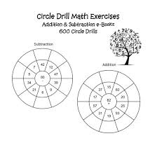 circle drill addition subtraction math