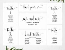 Table Seating Chart Template Free Awesome Wedding Seating