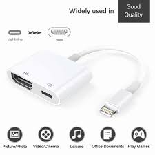 Lighting To Hdmi Adapter Lighting Digital Av Adapter With Lighting Charging Port For Hd Tv Monitor Projector 1080p For Iphone Ipad And Ipod Support Ios 11 Ios 12 White Walmart Com Walmart Com