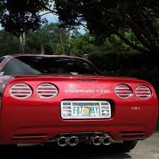 C5 Stainless Steel Slotted Taillight Covers Free Shipping Corvetteguys Com