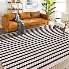 white striped outdoor area rug 4x6