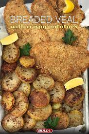 breaded veal with crispy potatoes