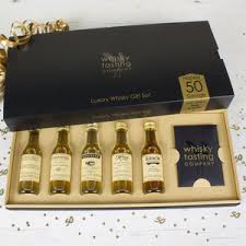 50 year old birthday whisky gift set by