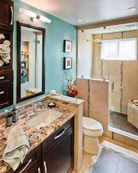 Apartment Bathroom Turquoise Bathroom