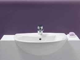 odeon semi recessed sink with single