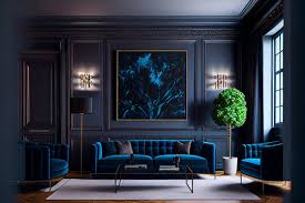 navy blue living room images browse