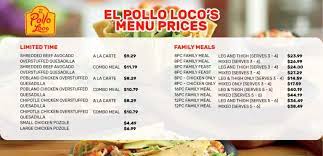  El Pollo Loco Menu Prices Near Me Operating Hours Holidays gambar png