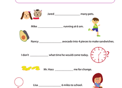 Students select the correct form of the noun (singular vs plural) to match the verb in simple sentences. Free 1st Grade Grammar Worksheets Education Com