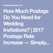 How Much Postage Do You Need For Wedding Invitations