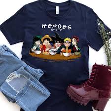 H&m has since it was founded in 1947 grown into one of the world's leading fashion companies. Heroes Anime Manga Goku Luffy Deku Tanjirou Gift Tshirt Variety Color T Shirts Aliexpress