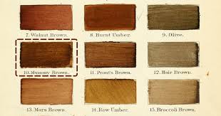 Mummy Brown The Paint Color Made From