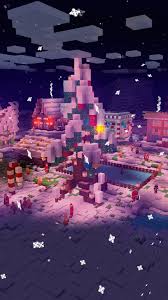 christmas village minecraft 4k