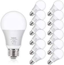 12pack A19 Led Light Bulbs 100 Watt Equivalent 5000k Daylight White No Flicker E26 Medium Screw Base Bulbs 1100lumens Non Dimmable Amazon Com
