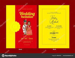 beautiful indian wedding invitation