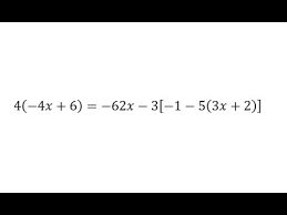 Solve A Linear Equation With Brackets