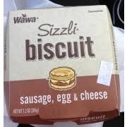 wawa sizzli biscuit sausage egg