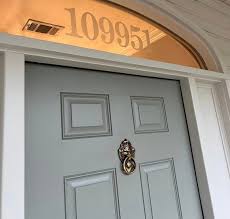 6 Frosted Fanlight Door Numbers Front