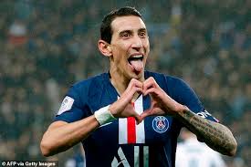 Jugador del manchester united y la selección argentina. Angel Di Maria Says Barcelona Tried To Sign Him From Psg In 2017 Daily Mail Online