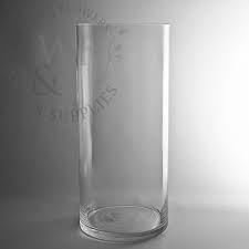 18 x 8 glass cylinder vase clear glass