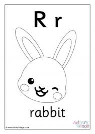Funny rabbit coloring page for children. Rabbit Colouring Pages