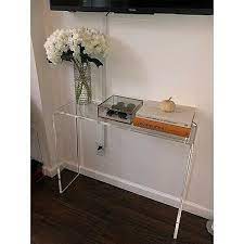 Clear Lucite Acrylic Console Table