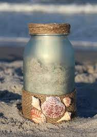 Diy Sea Glass Mason Jar Candle Holder