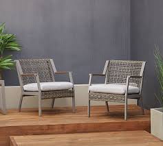 Klein Wicker Outdoor Lounge Chairs Set
