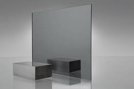 smoked grey acrylic mirror sheet cut