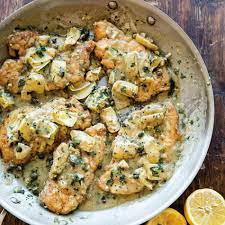 Instant Pot Chicken Piccata With Artichokes gambar png