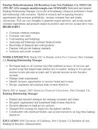 Professional Banking Relationship Manager Templates To