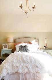 white ruffle bedding design ideas