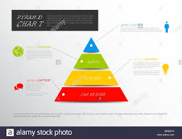 Vector Solid Infographic Pyramid Chart Diagram Template With
