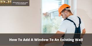 How To Add A Window To An Existing Wall