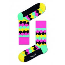 Happy Socks Scales Black Pink