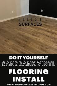 Sandbank Vinyl Flooring Install Diy