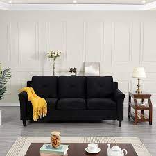 Seater Sofa In Black 21066w