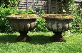 Pair Of Antique Garden Urns