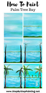 Palm Trees Painting Beach Art Painting