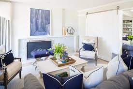 navy blue living room chairs design ideas